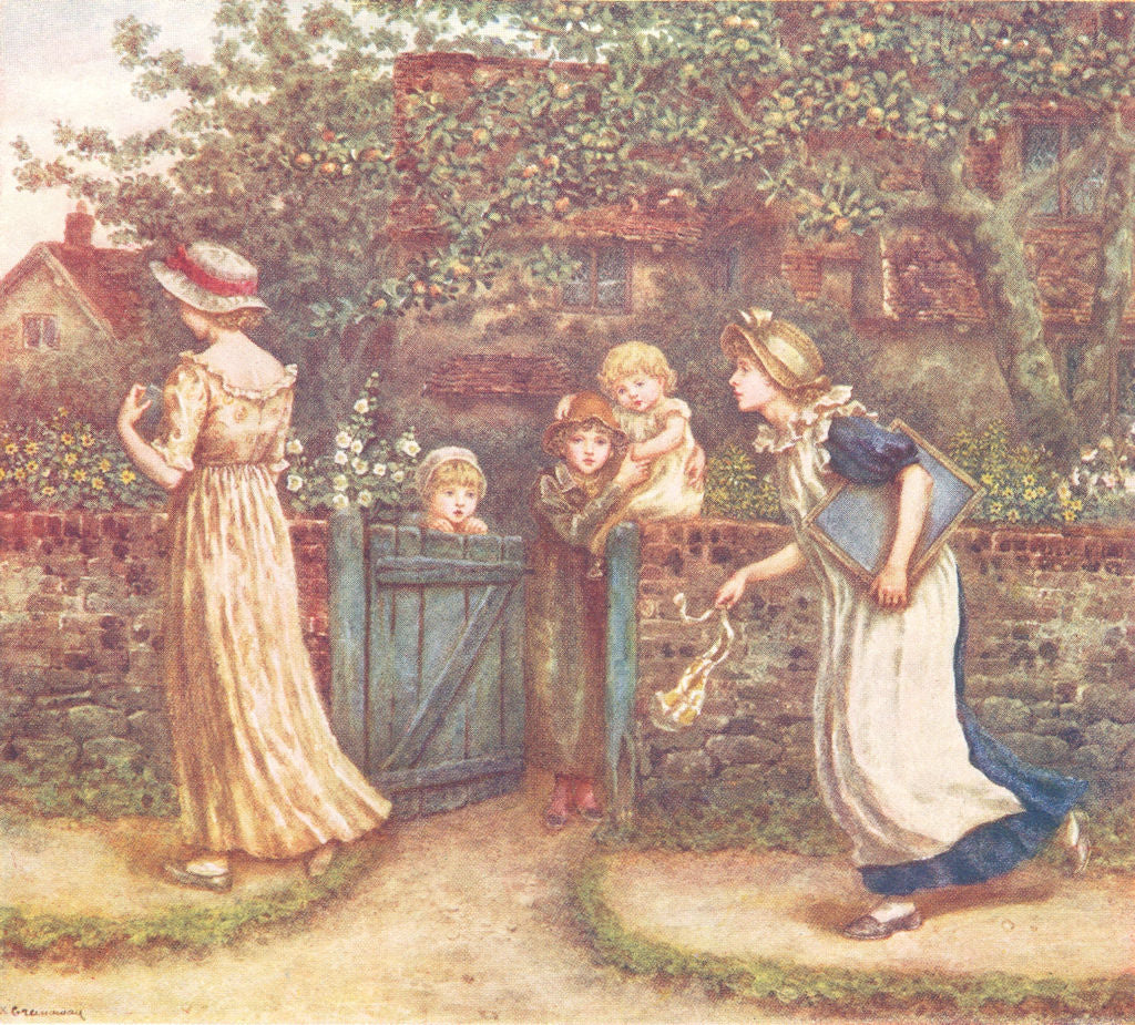 KATE GREENAWAY. Lucy Locket lost her Pocket 1905 old antique print picture